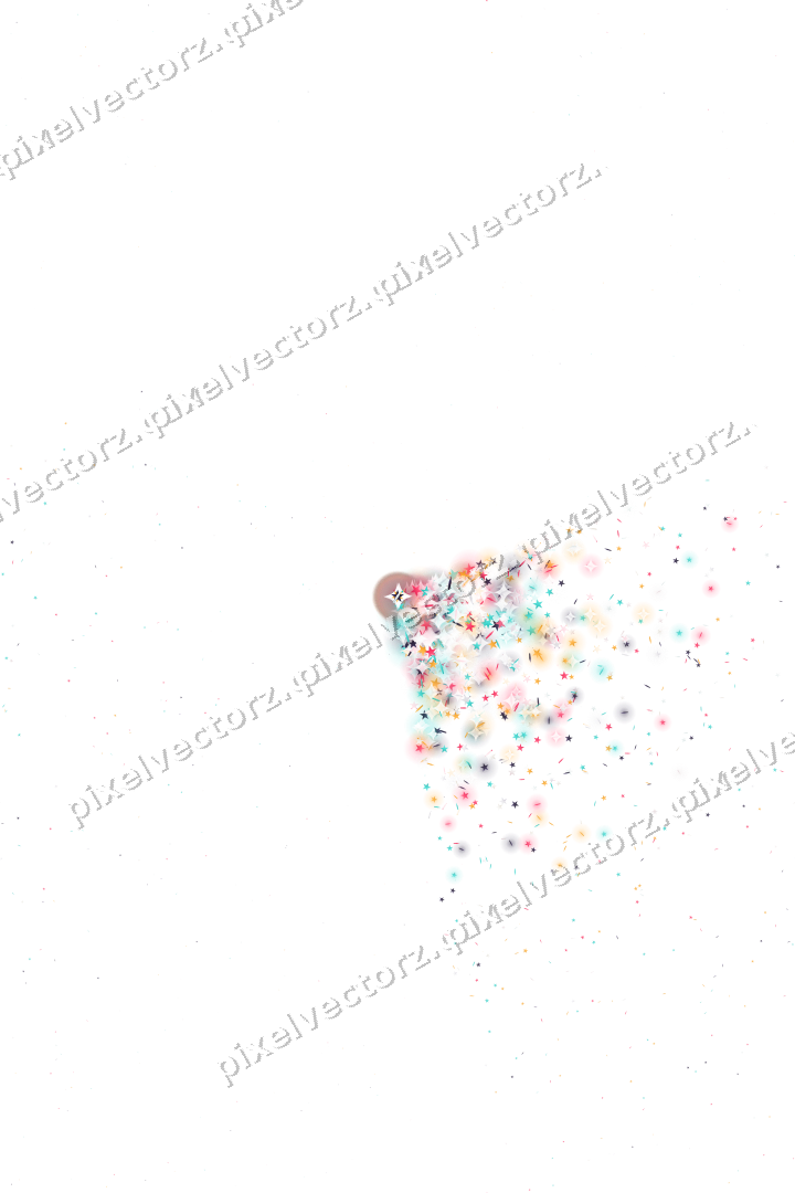 Nahtloser Glitzerfächer in Rosa und Bernstein auf transparentem Grund