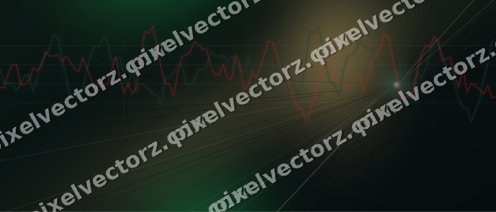 Leuchtender Neon Diagramm Hintergrund in Grün und Rot