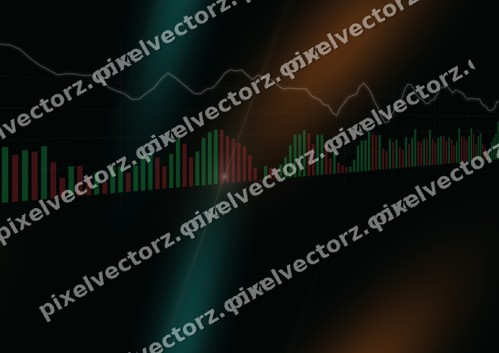 Nahtloser Neon Diagramm Hintergrund in Orange und Petrol