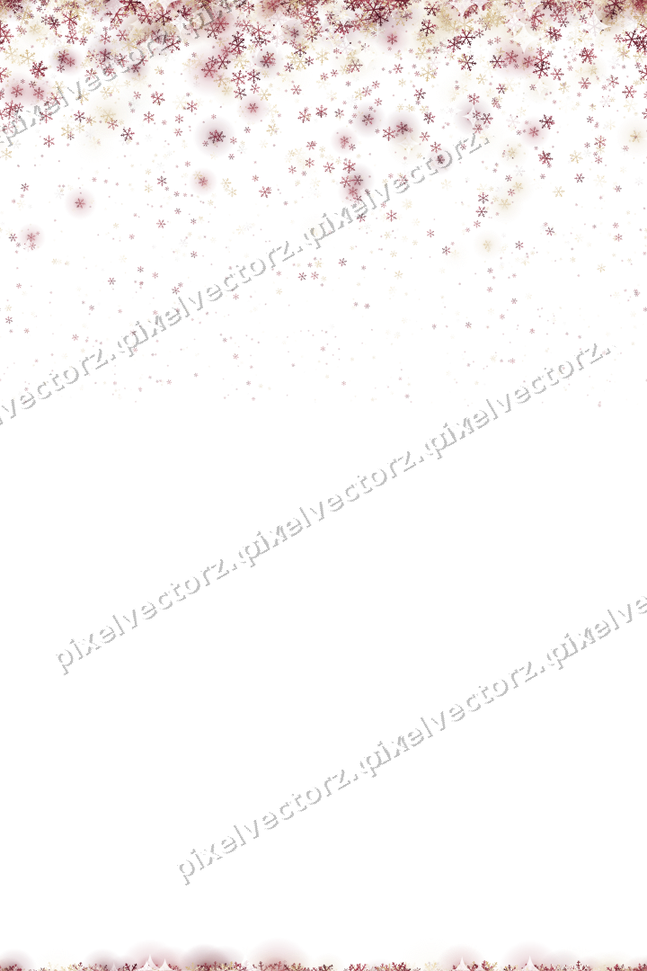 Nahtloser Glitzerregen aus Schneeflocken auf transparentem Grund
