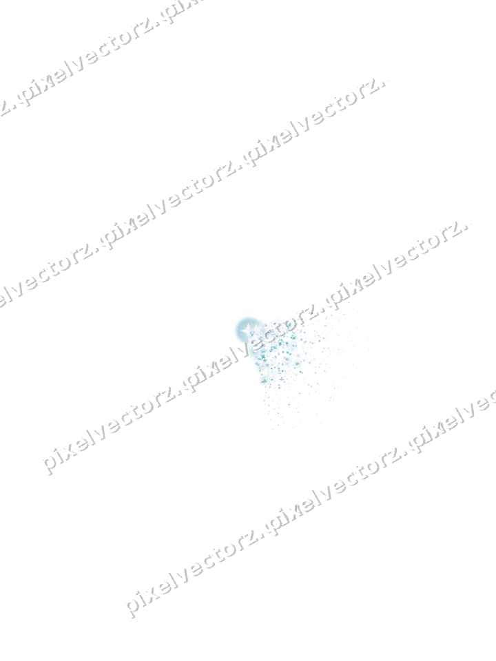 Nahtloser Glitzerfächer aus Funken in Türkis auf transparentem Grund
