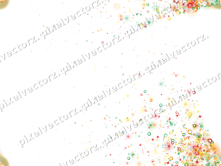 Nahtloser Glitzerfächer aus Funken und Ringen auf transparentem Grund