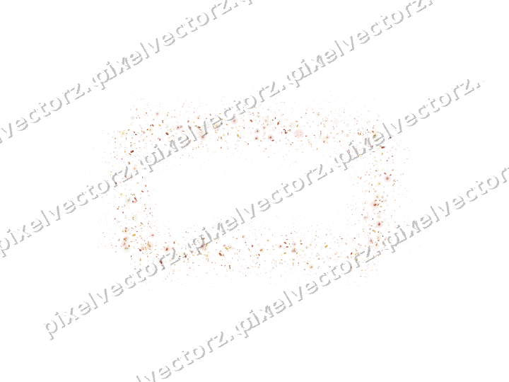 Nahtloser Glitzerrahmen in Orange auf transparentem Grund