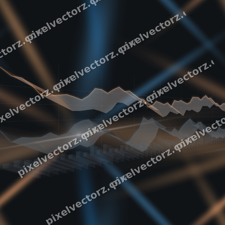 Nahtloser Neon Diagramm Hintergrund in Blau und Orange
