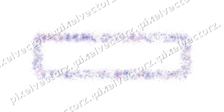 Nahtloser Glitzerrahmen in Violett und Blau auf transparentem Grund