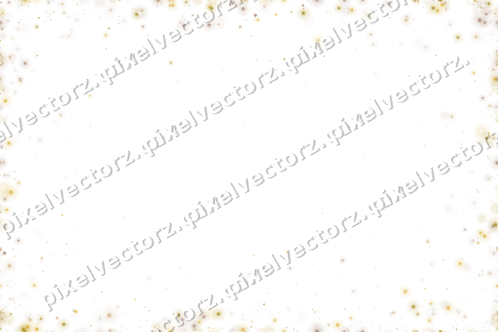 Nahtlose Glitzervignette aus Sternen auf transparentem Grund