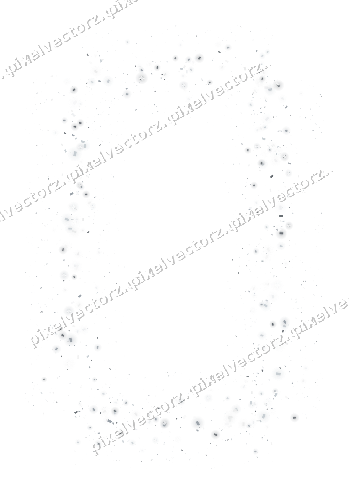 Nahtloser Glitzerrahmen aus Konfetti auf transparentem Grund