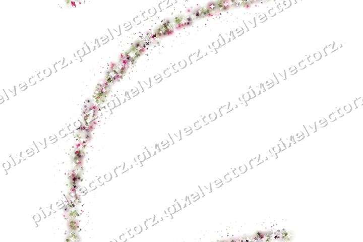 Nahtloser Glitzerbogen in Limette und Rosa auf transparentem Grund