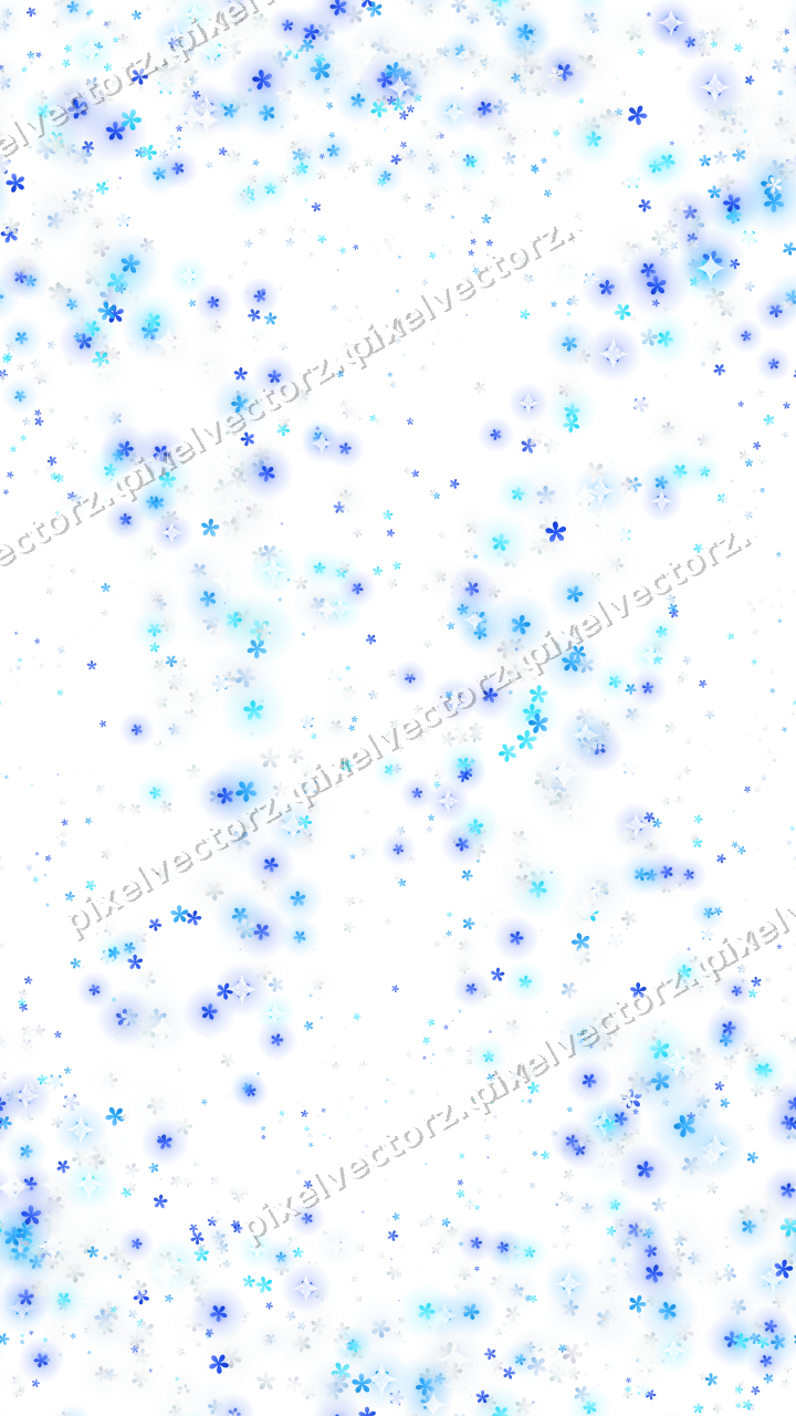 Nahtloser Glitzerkranz aus Blüten in Türkis auf transparentem Grund