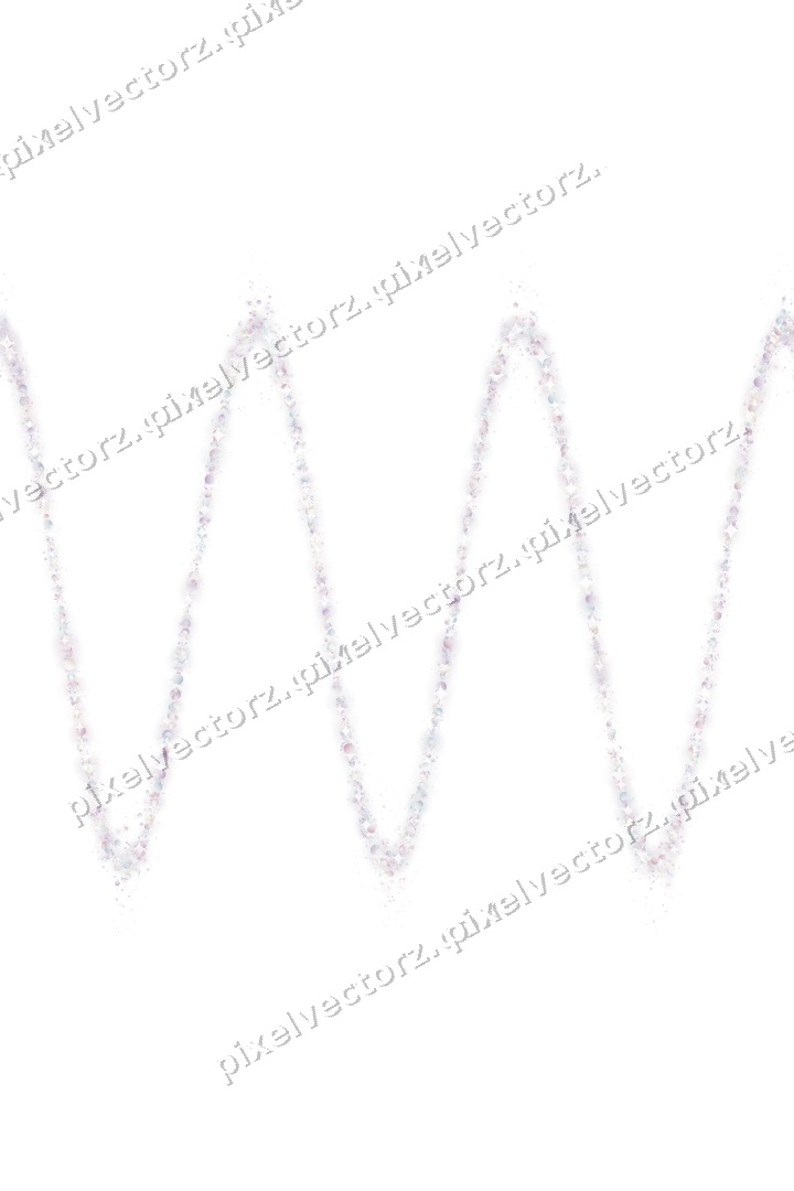 Nahtlose Glitzerwelle in Blassrosa auf transparentem Grund