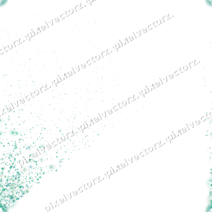 Nahtloser Glitzerfächer aus Sternen in Grün auf transparentem Grund