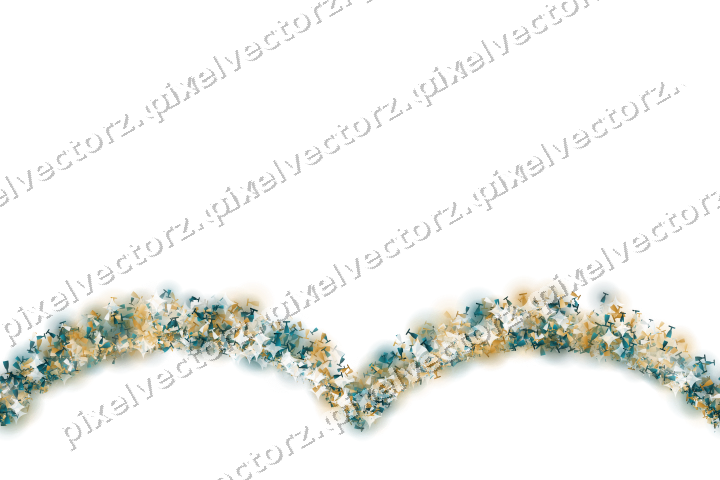 Nahtlose Glitzergirlande aus Sektgläsern auf transparentem Grund