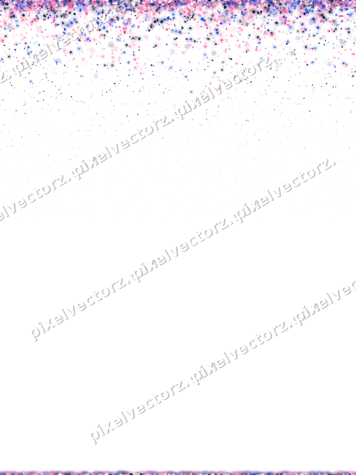 Nahtloser Glitzerregen in Rosa und Blau auf transparentem Grund