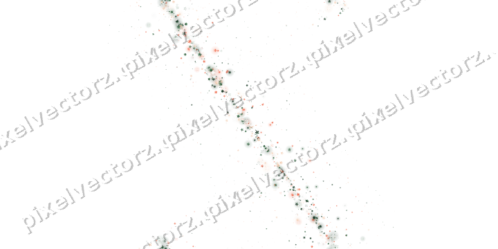 Nahtloses Glitzerband aus Sternen und Blüten auf transparentem Grund