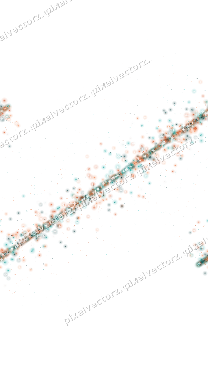 Nahtloses Glitzerband aus Splittern in Orange auf transparentem Grund