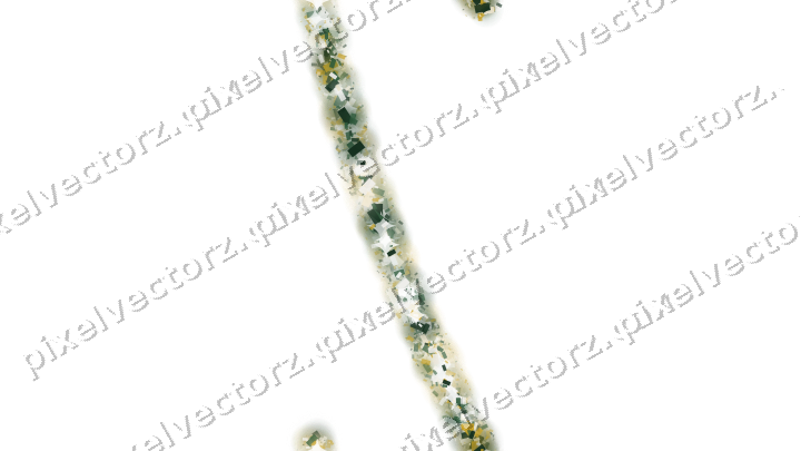 Nahtloser Glitzerbogen aus Konfetti auf transparentem Grund