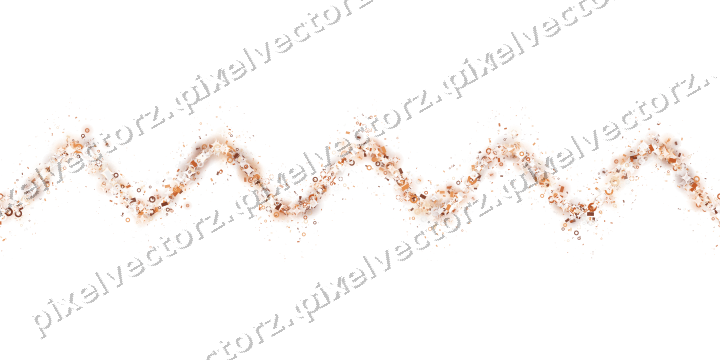 Nahtlose Glitzerwelle auf transparentem Grund