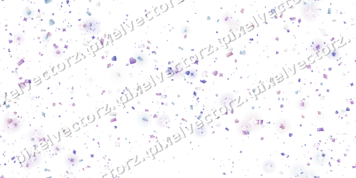 Nahtloser Glitzerkranz aus Funken und Herzen auf transparentem Grund
