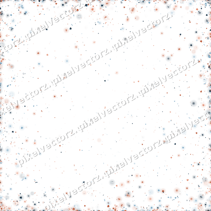 Nahtlose Glitzervignette in Orange und Türkis auf transparentem Grund