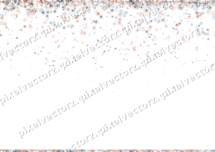 Nahtloser Glitzerregen in Orange und Türkis auf transparentem Grund