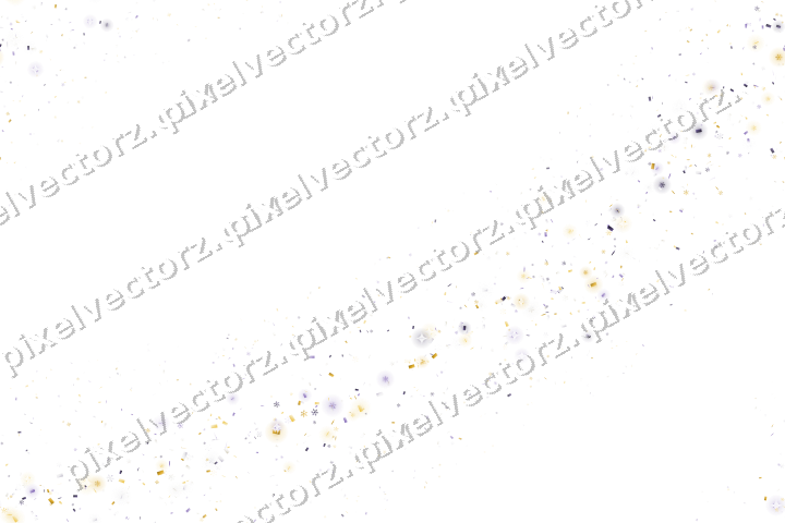 Nahtloser Glitzerbogen in Bernstein auf transparentem Grund