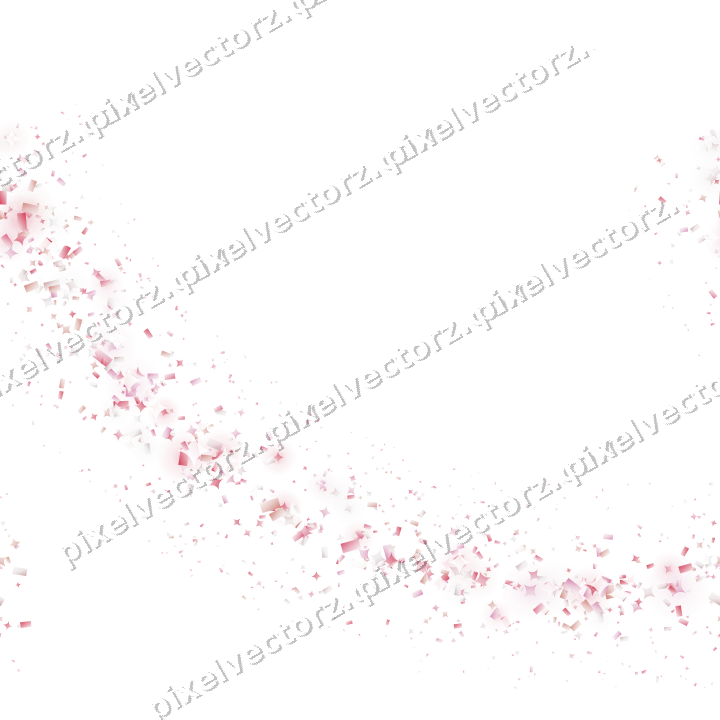 Nahtloser Glitzerbogen aus Funken und Konfetti auf transparentem Grund