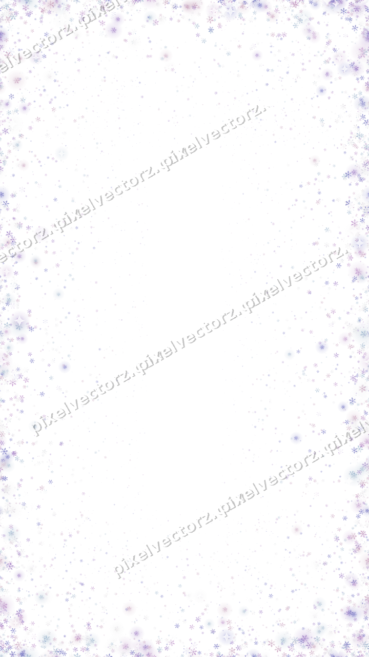 Nahtlose Glitzervignette aus Schneeflocken auf transparentem Grund