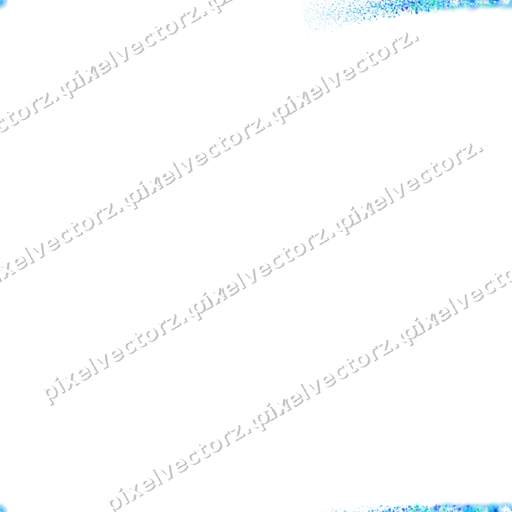 Nahtloser Sternenschweif in Türkis und Petrol auf transparentem Grund