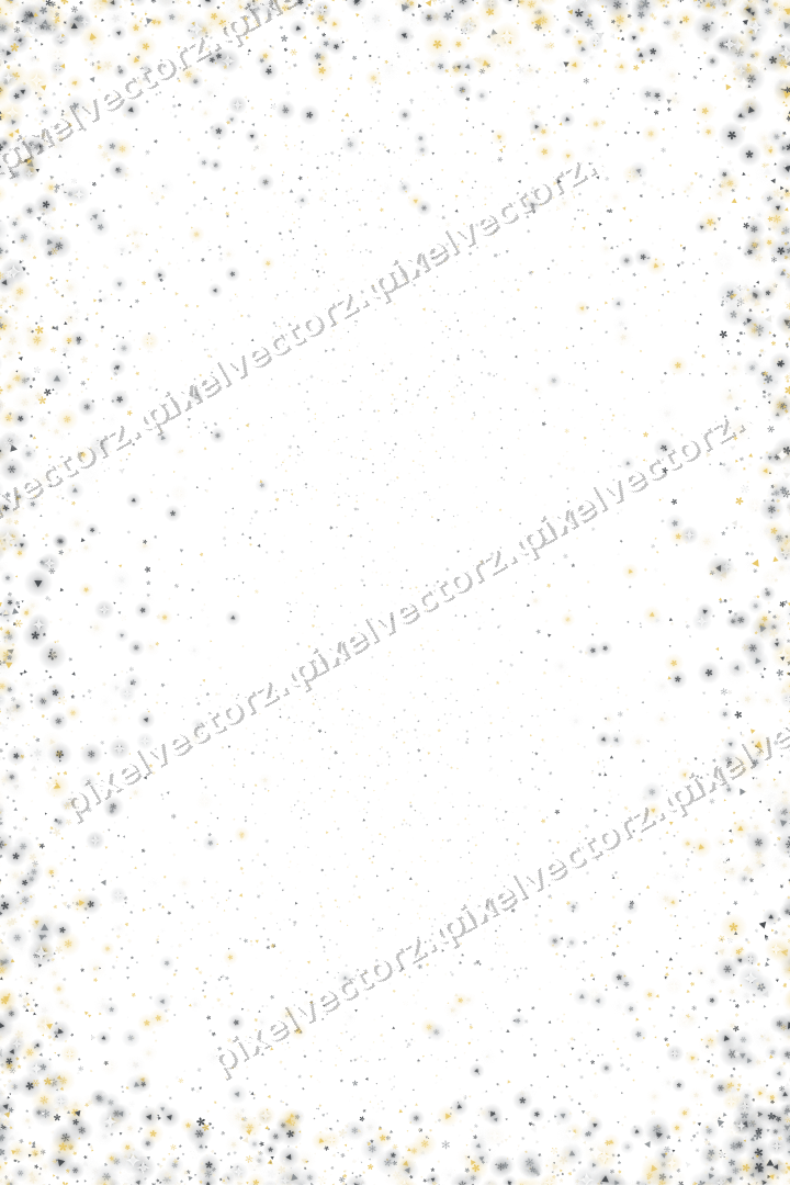 Nahtlose Glitzervignette in Bernstein und Grau auf transparentem Grund