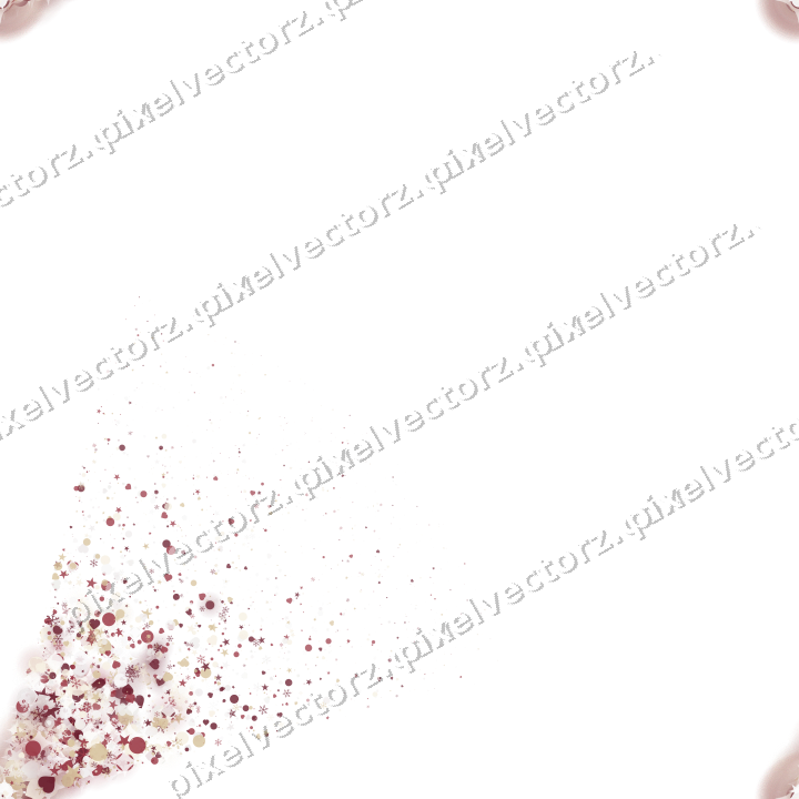Nahtloser Glitzerfächer in Dunkelrosa und Rot auf transparentem Grund