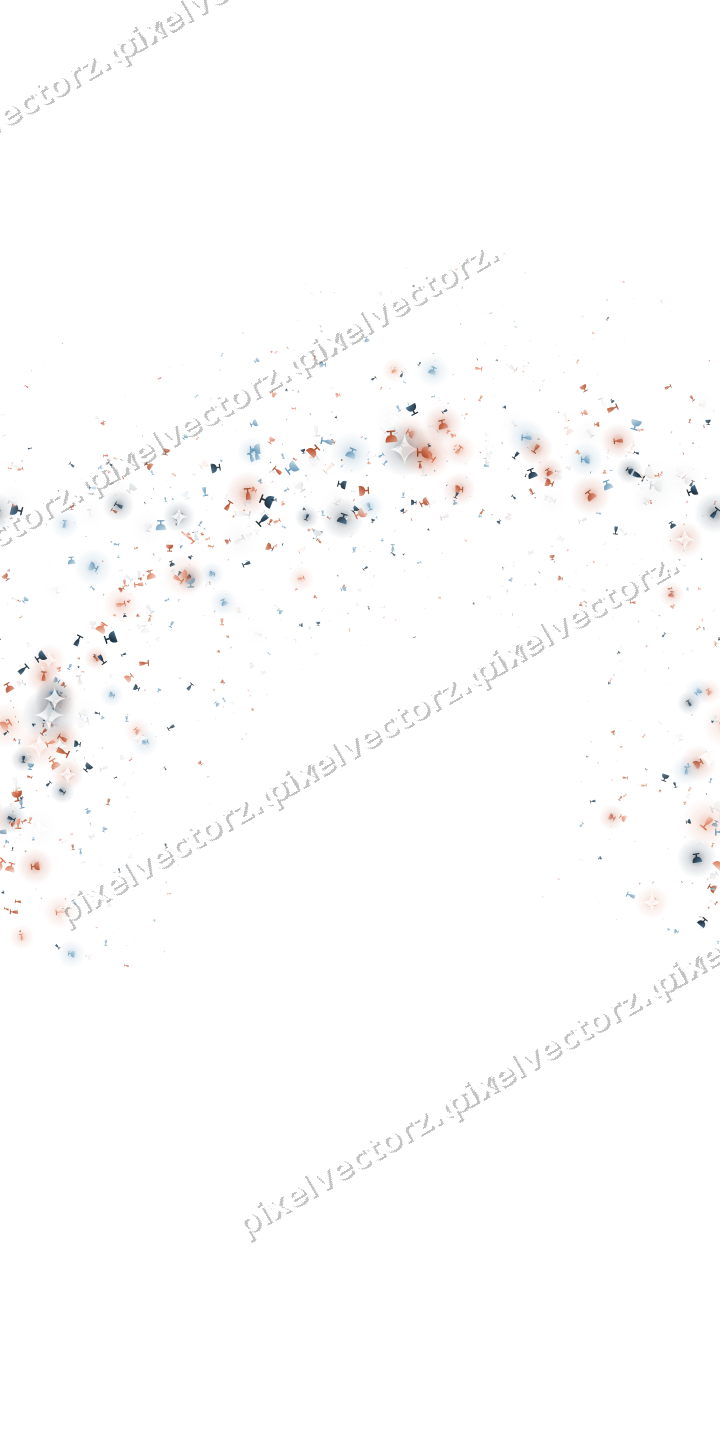 Nahtloser Glitzerbogen in Orange und Türkis auf transparentem Grund