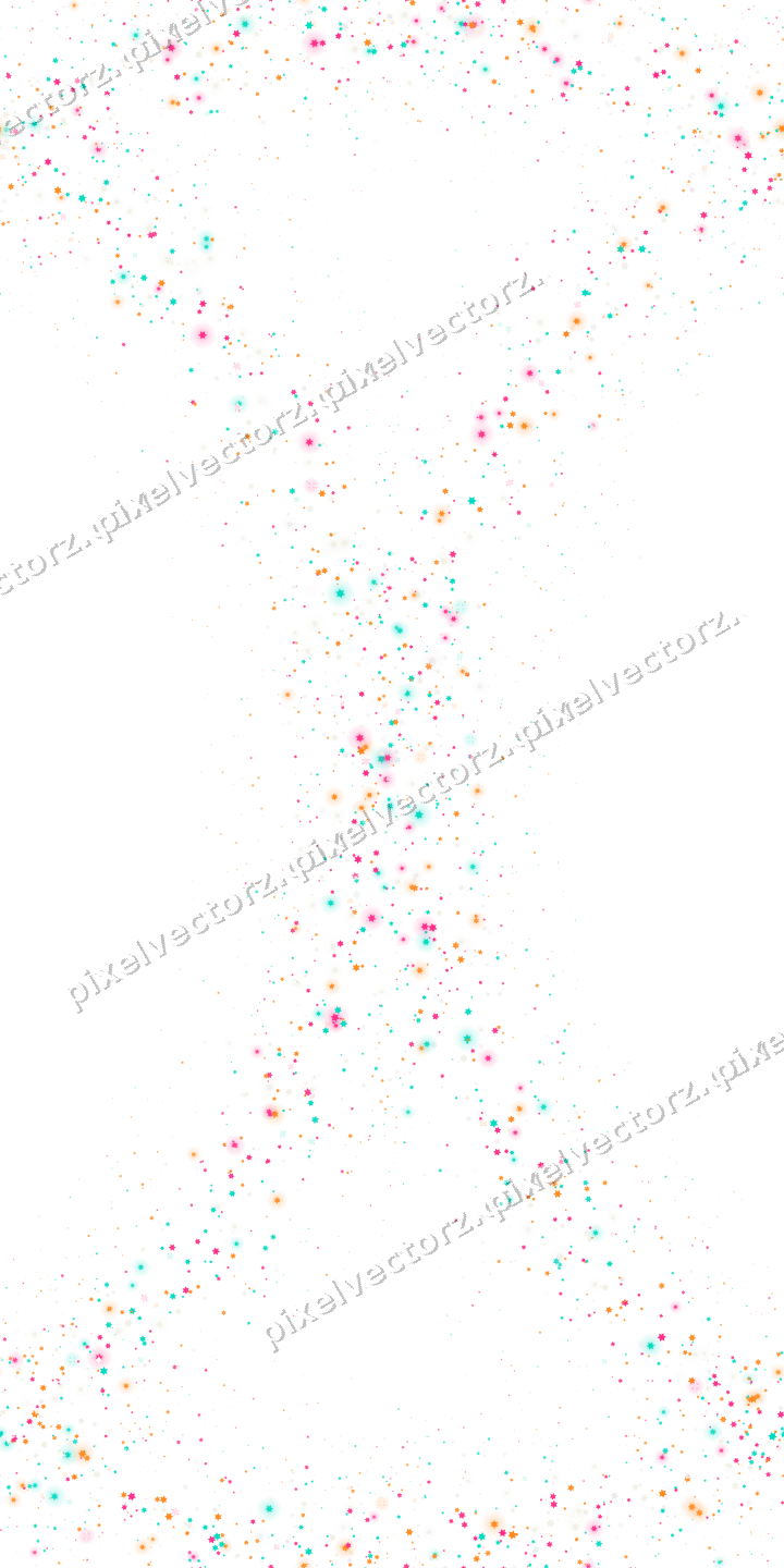 Nahtloser Glitzerkranz aus Sternen in Rosa auf transparentem Grund