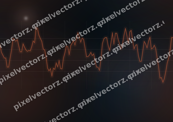 Nahtloser Neon Diagramm Hintergrund in Orange und Türkis