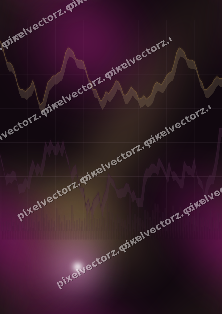 Nahtloser Neon Diagramm Hintergrund in Magenta und Bernstein