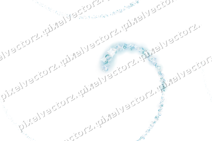 Nahtlose Glitzerspirale in Türkis auf transparentem Grund