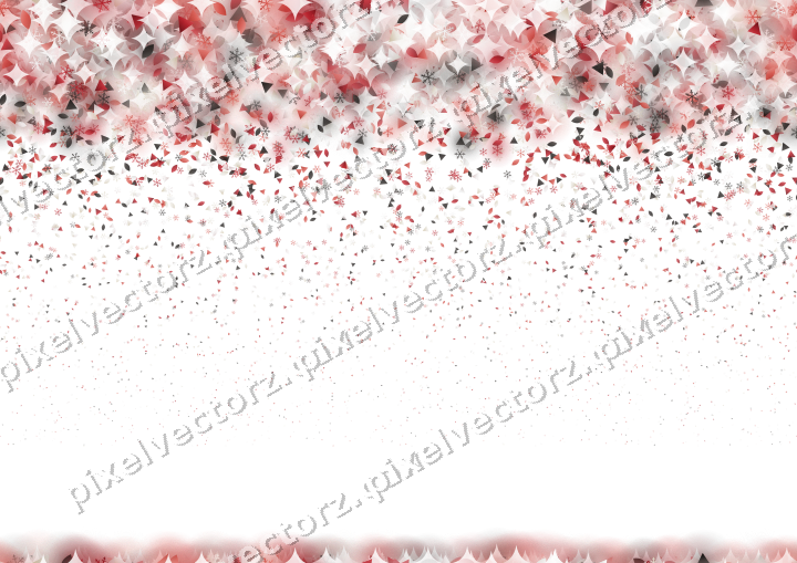 Nahtloser Glitzerregen in Rot auf transparentem Grund