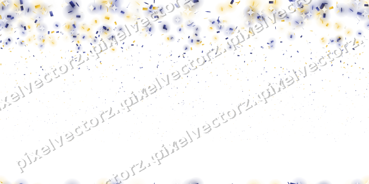 Nahtloser Glitzerregen in Dunkelblau auf transparentem Grund