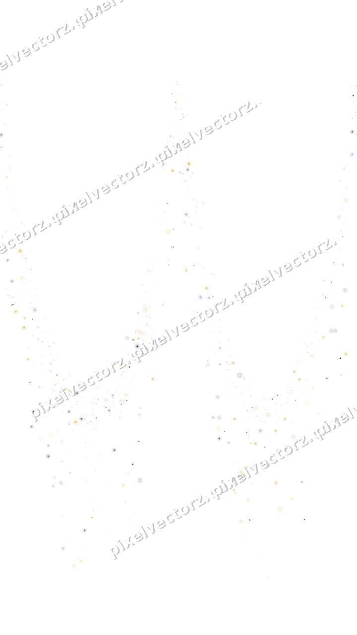 Nahtlose Glitzergirlande in Bernstein auf transparentem Grund