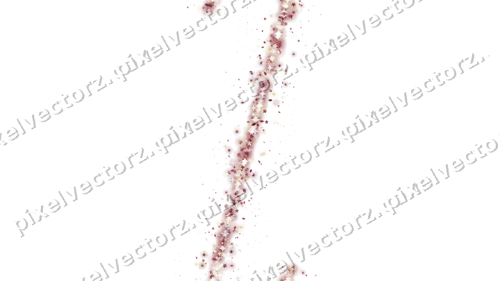 Nahtloses Glitzerband aus Sternen und Blüten auf transparentem Grund