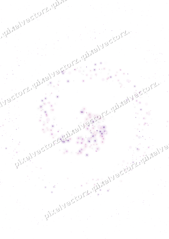 Nahtlose Glitzerspirale in Magenta und Violett auf transparentem Grund