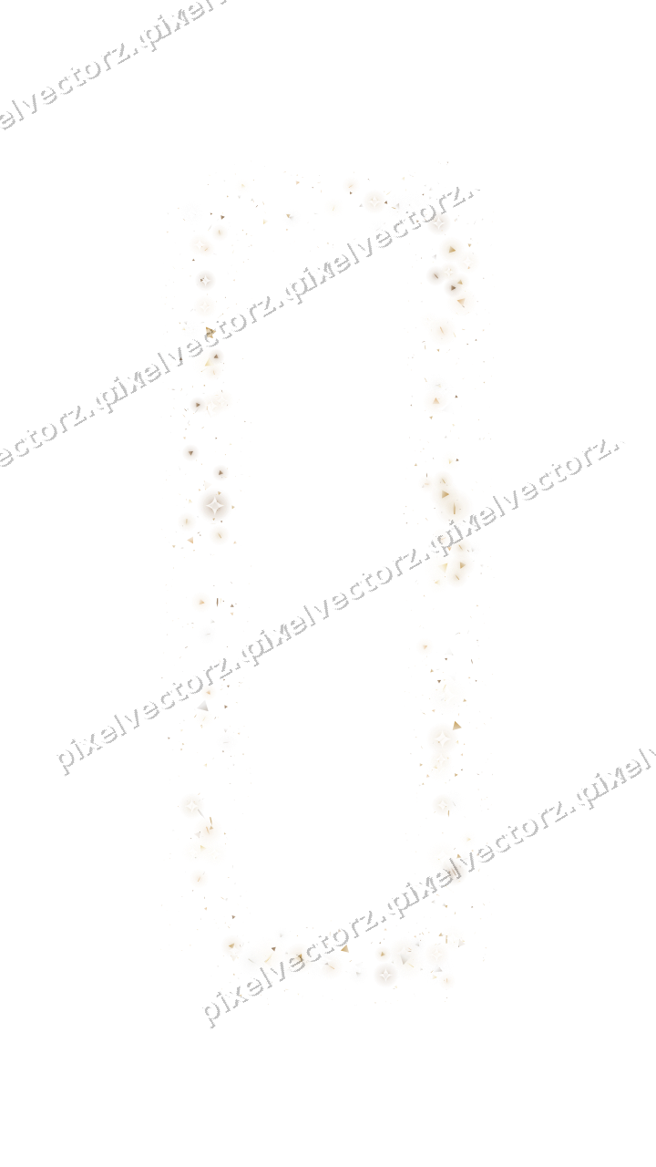 Nahtloser Glitzerrahmen in Bernstein auf transparentem Grund