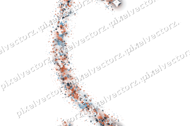 Nahtloser Glitzerbogen in Orange und Türkis auf transparentem Grund
