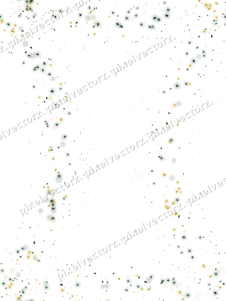 Nahtloser Glitzerkranz in Dunkelgrün auf transparentem Grund
