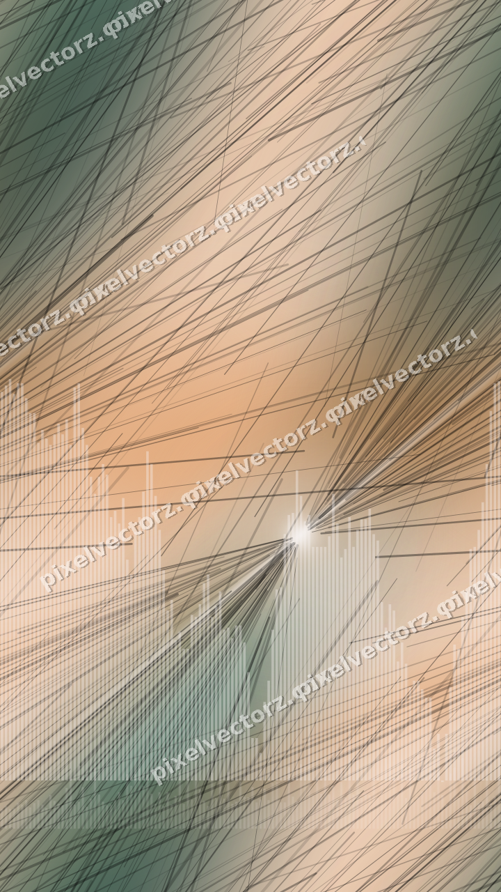 Nahtloser Pastell Diagramm Hintergrund in Orange und Petrol