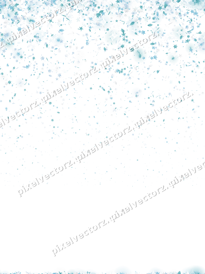 Nahtloser Glitzerregen aus Sternen und Tropfen auf transparentem Grund