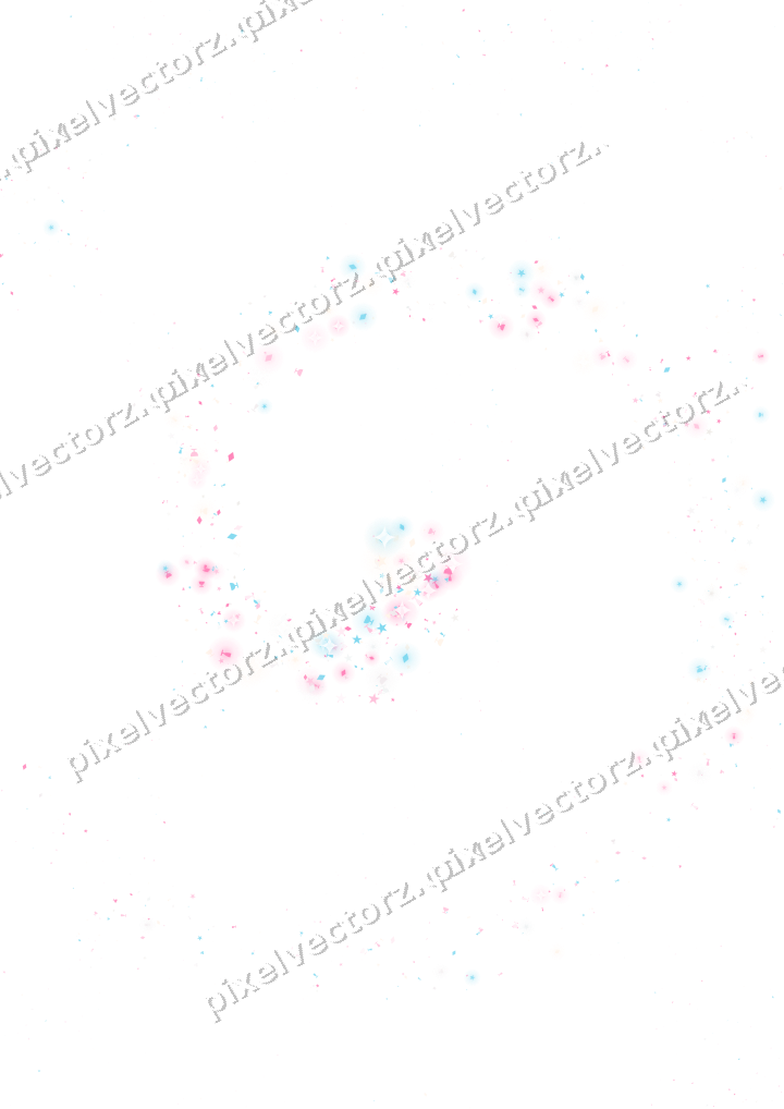 Nahtlose Glitzerspirale in Rosa und Türkis auf transparentem Grund
