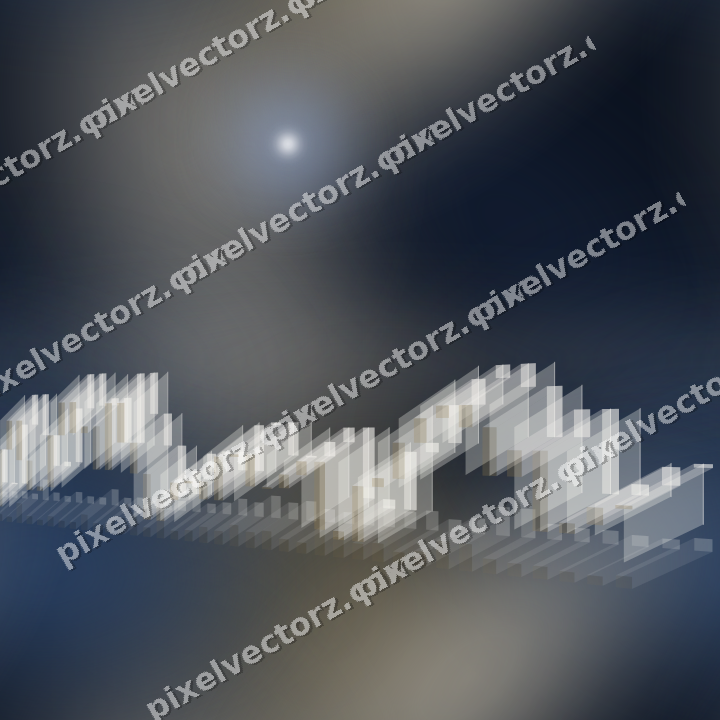 Nahtloser Neon Diagramm Hintergrund in Dunkelblau und Bernstein