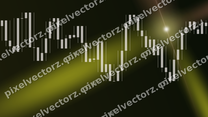 Leuchtender Neon Diagramm Hintergrund in Gelb und Rot