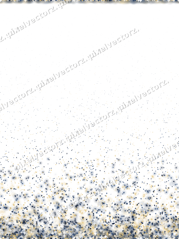 Nahtloser Glitzeraufstieg in Dunkelblau auf transparentem Grund