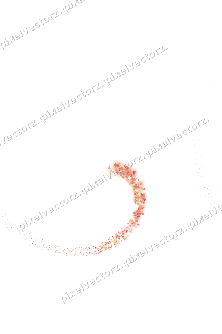 Nahtlose Glitzerspirale in Rot und Orange auf transparentem Grund